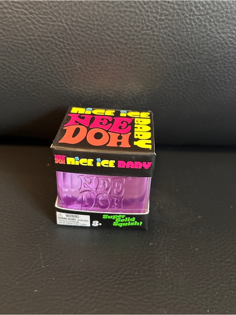 Nee Doh Nice Ice Baby Cube - Purple NEW